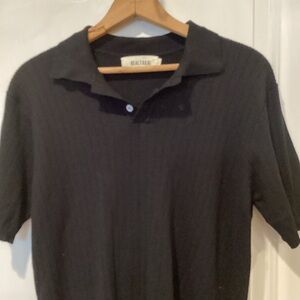 Realtakai  Black Polo Shirt